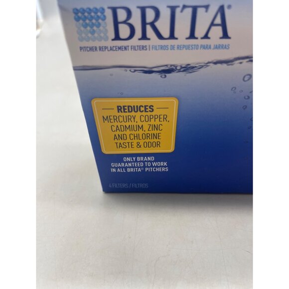 Brita pitcher replacement filters set of 4 works in all brita pitchers READ NEW - Picture 3 of 8